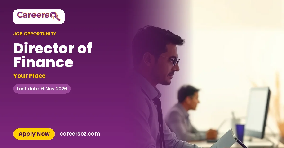 Director of Finance – Your Place