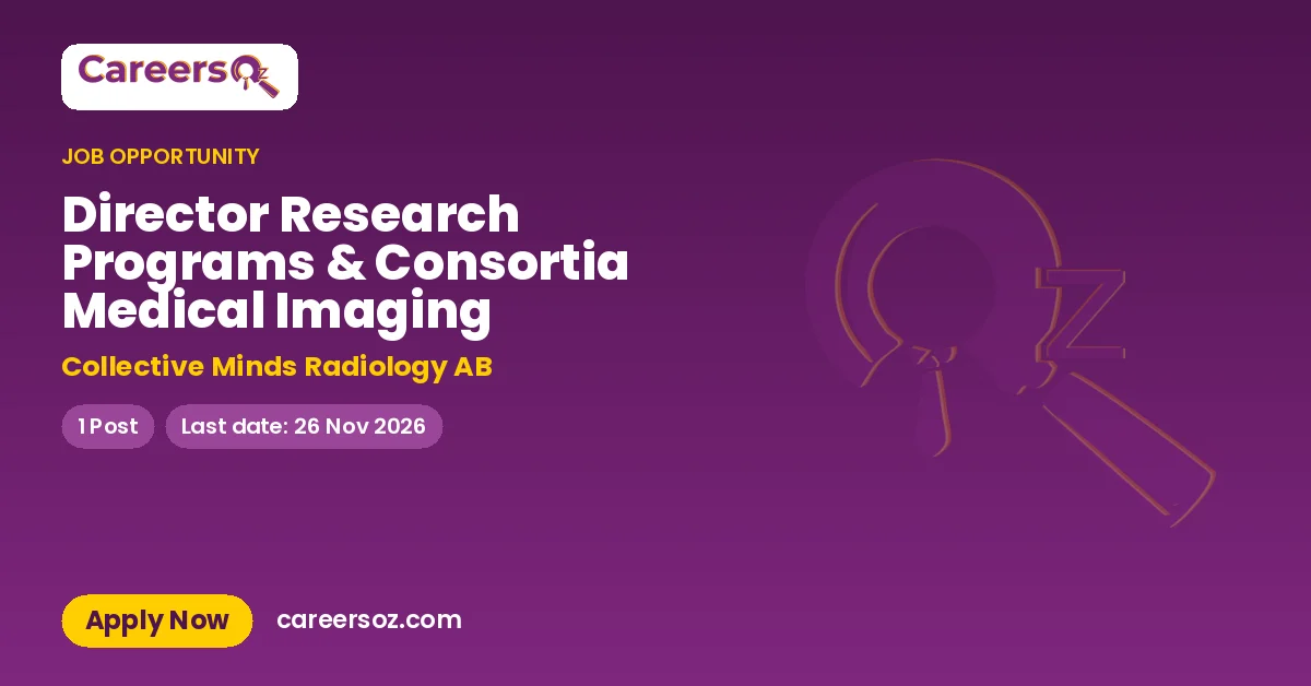 Director Research Programs & Consortia Medical Imaging – Collective Minds Radiology AB