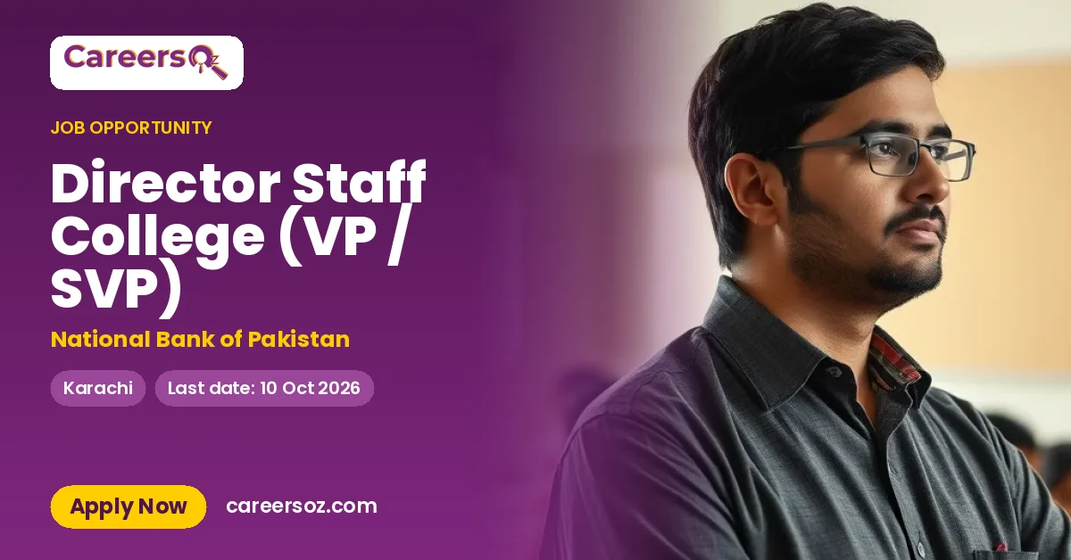 Director Staff College (VP / SVP) – National Bank of Pakistan