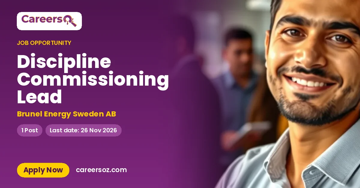 Discipline Commissioning Lead – Brunel Energy Sweden AB
