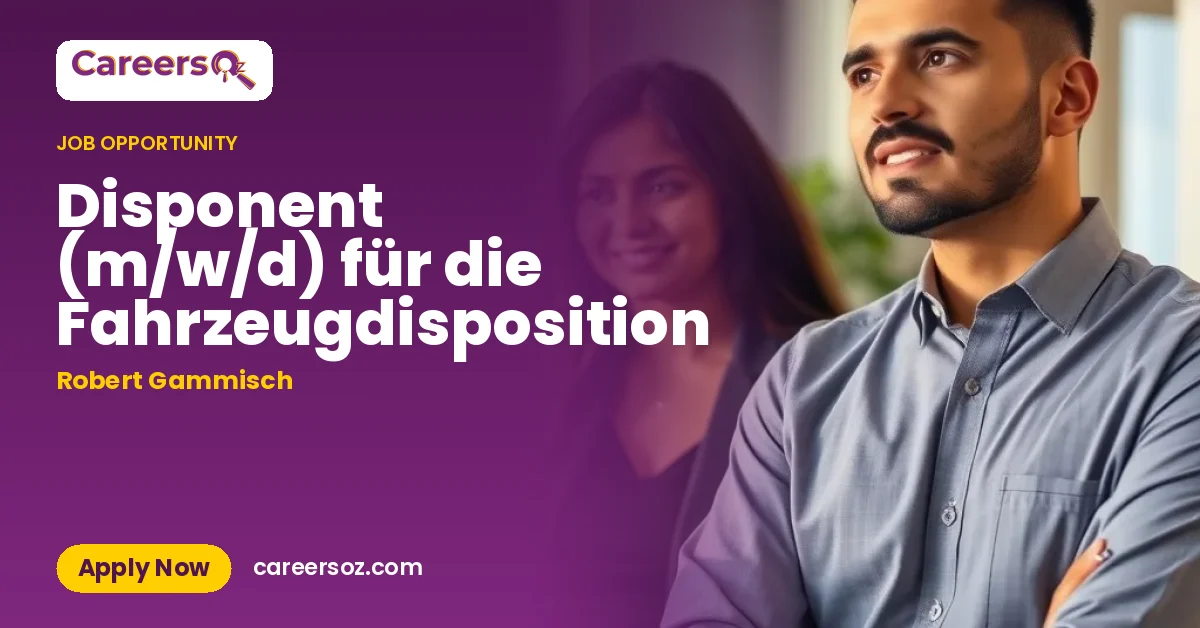 Disponent (m/w/d) für die Fahrzeugdisposition – Robert Gammisch
