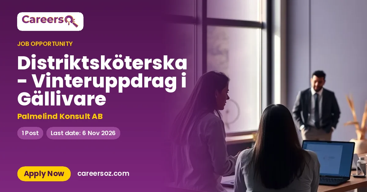 Distriktsköterska - Vinteruppdrag i Gällivare – Palmelind Konsult AB