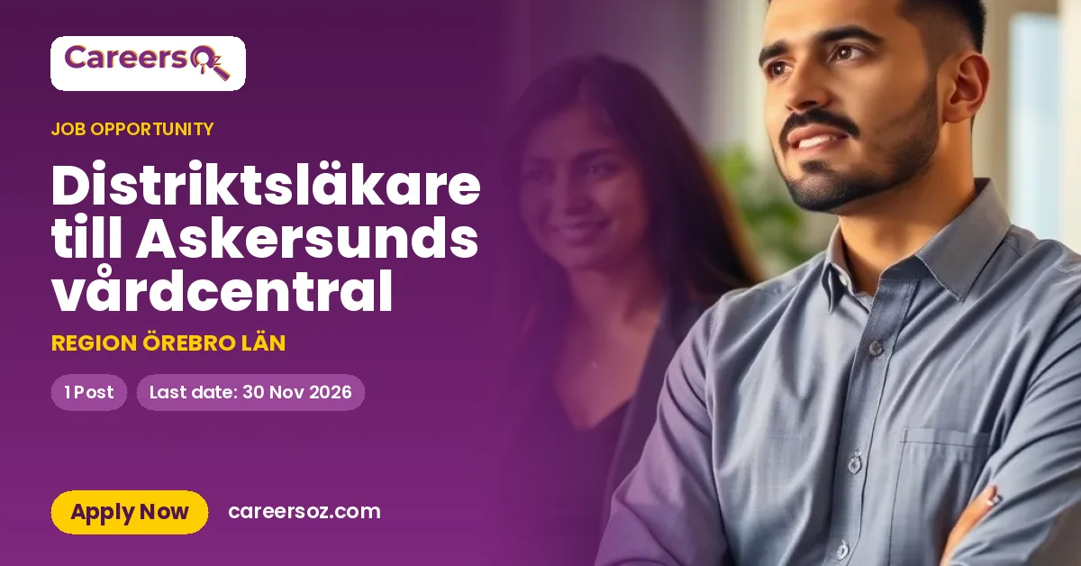 Distriktsläkare till Askersunds vårdcentral – REGION ÖREBRO LÄN