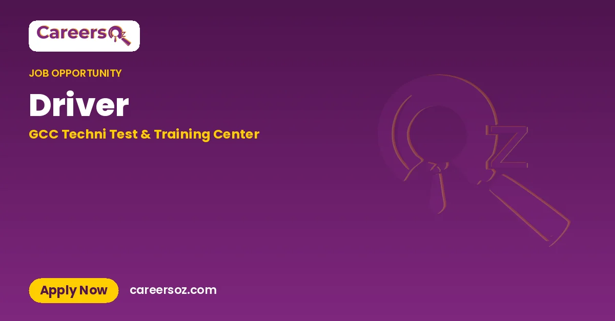 Driver – GCC Techni Test & Training Center