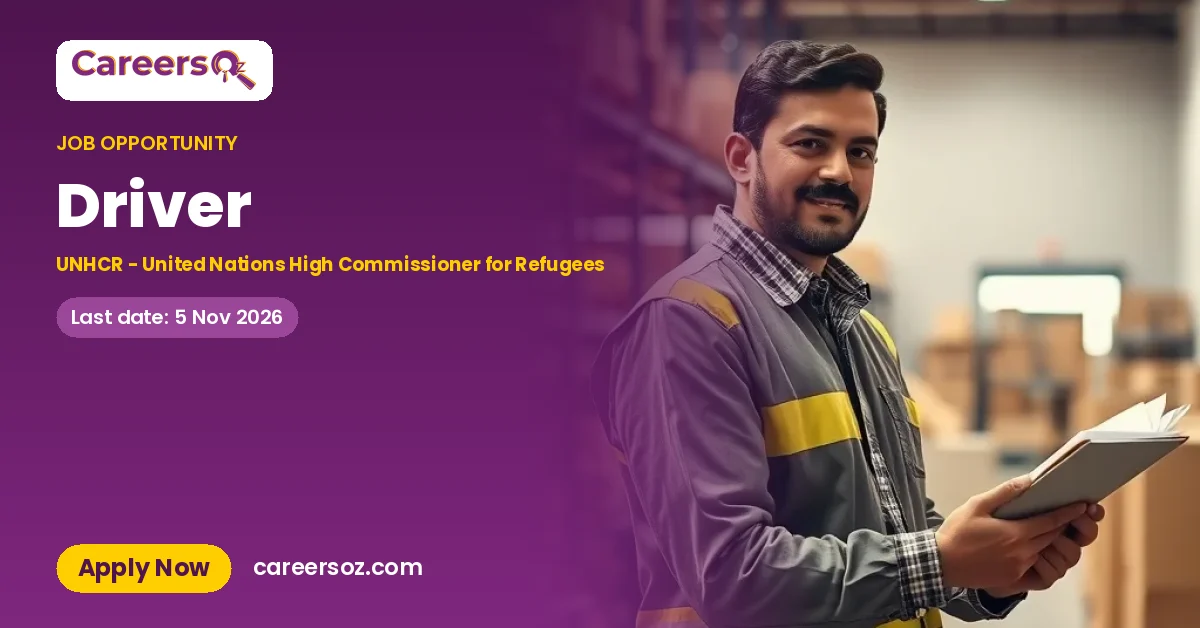 Driver – UNHCR - United Nations High Commissioner for Refugees