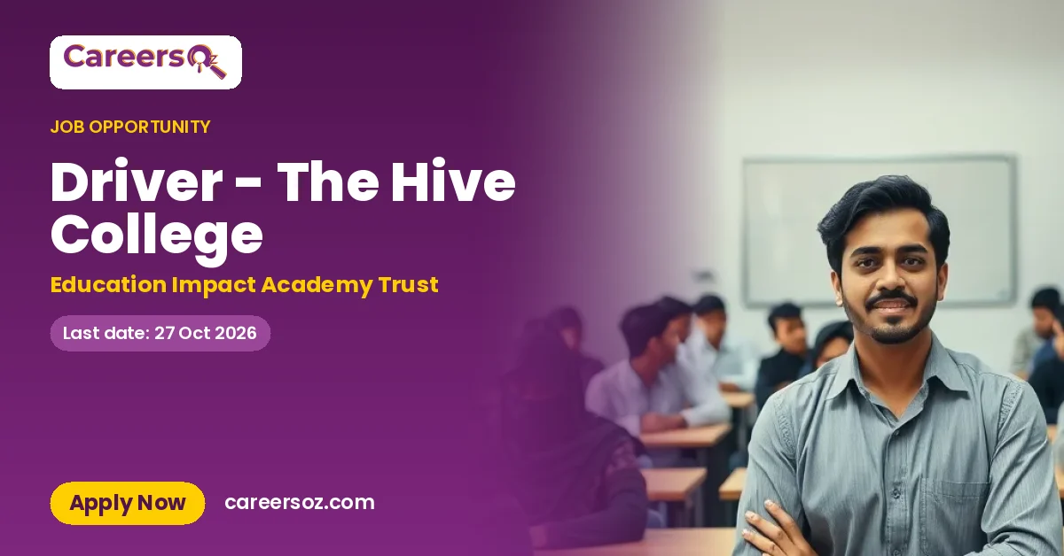 Driver - The Hive College – Education Impact Academy Trust