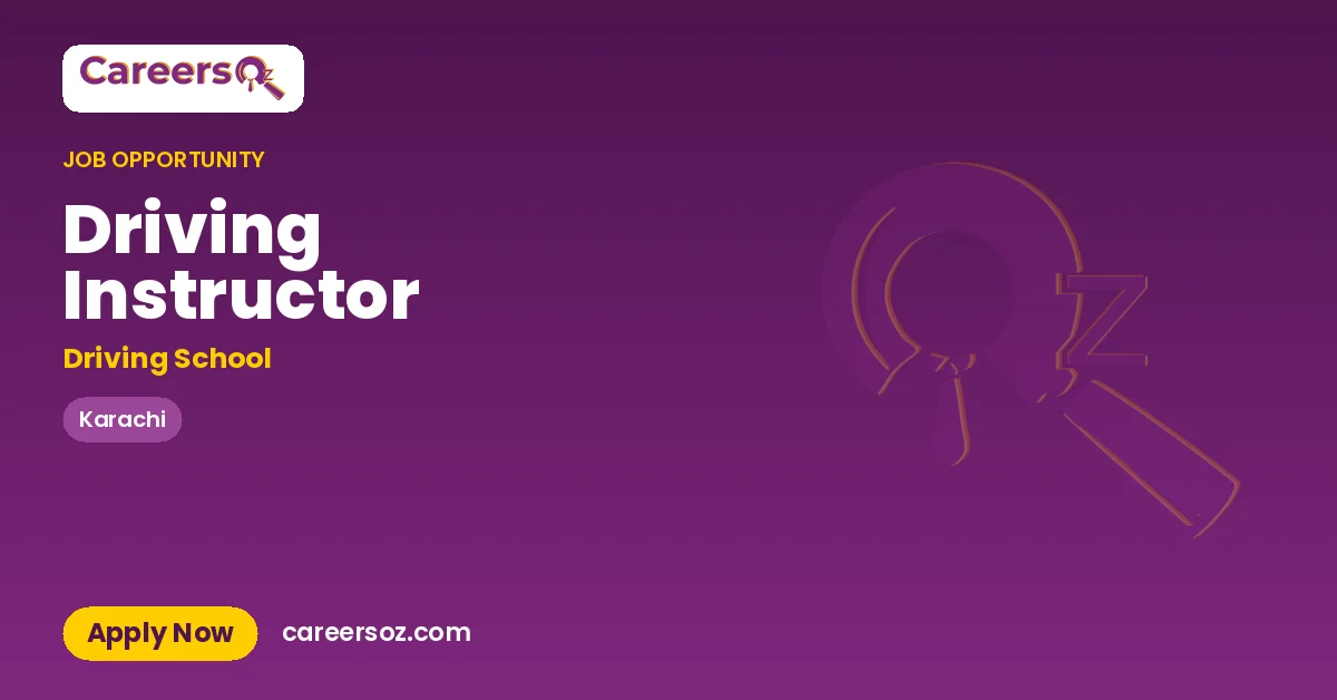Driving Instructor – Driving School