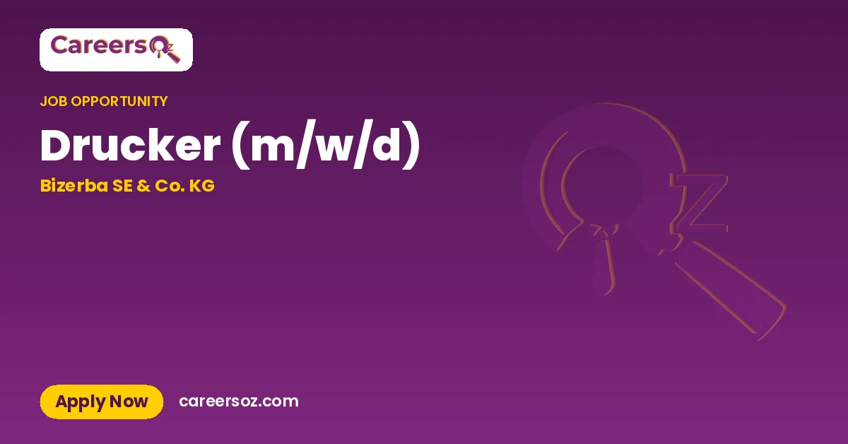 Drucker (m/w/d) – Bizerba SE & Co. KG