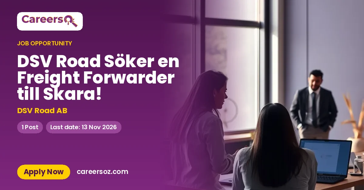 DSV Road Söker en Freight Forwarder till Skara! – DSV Road AB