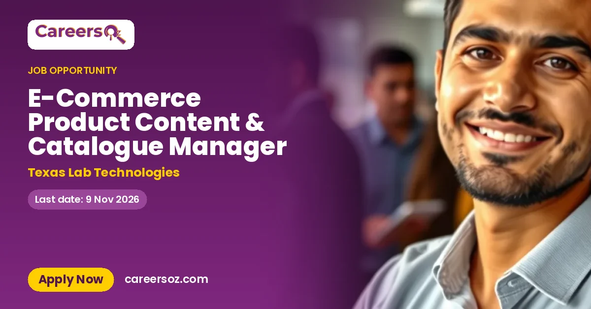 E-Commerce Product Content & Catalogue Manager – Texas Lab Technologies