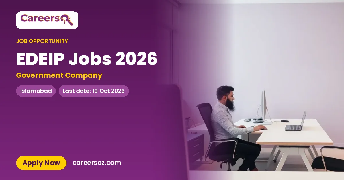 EDEIP Jobs 2026 – Government Company