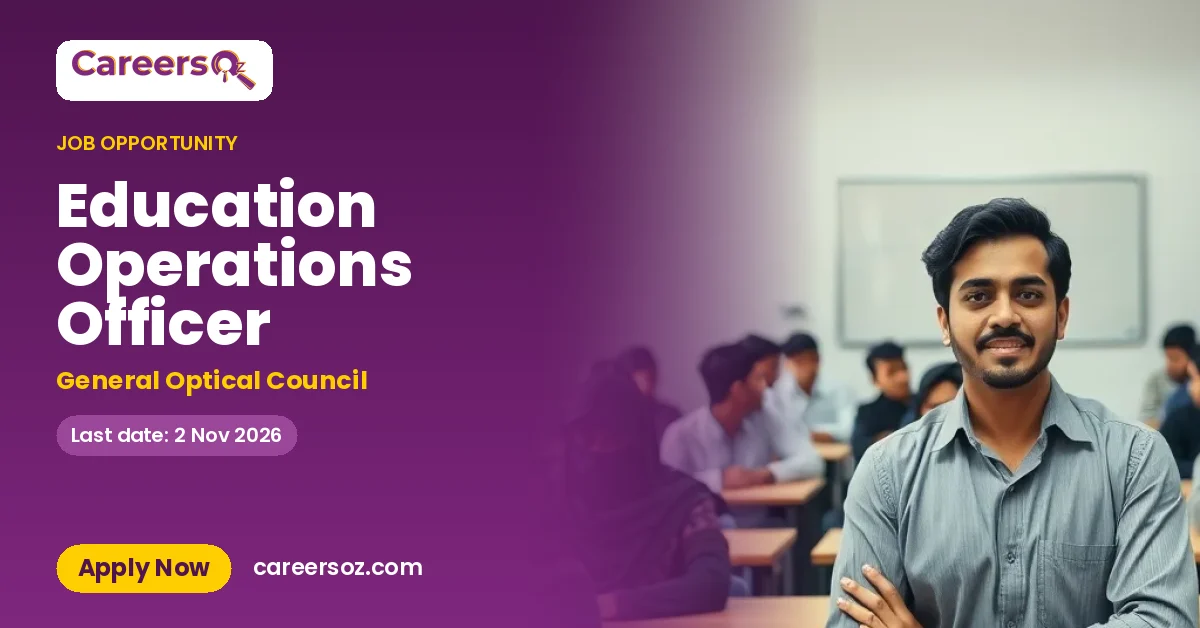 Education Operations Officer – General Optical Council