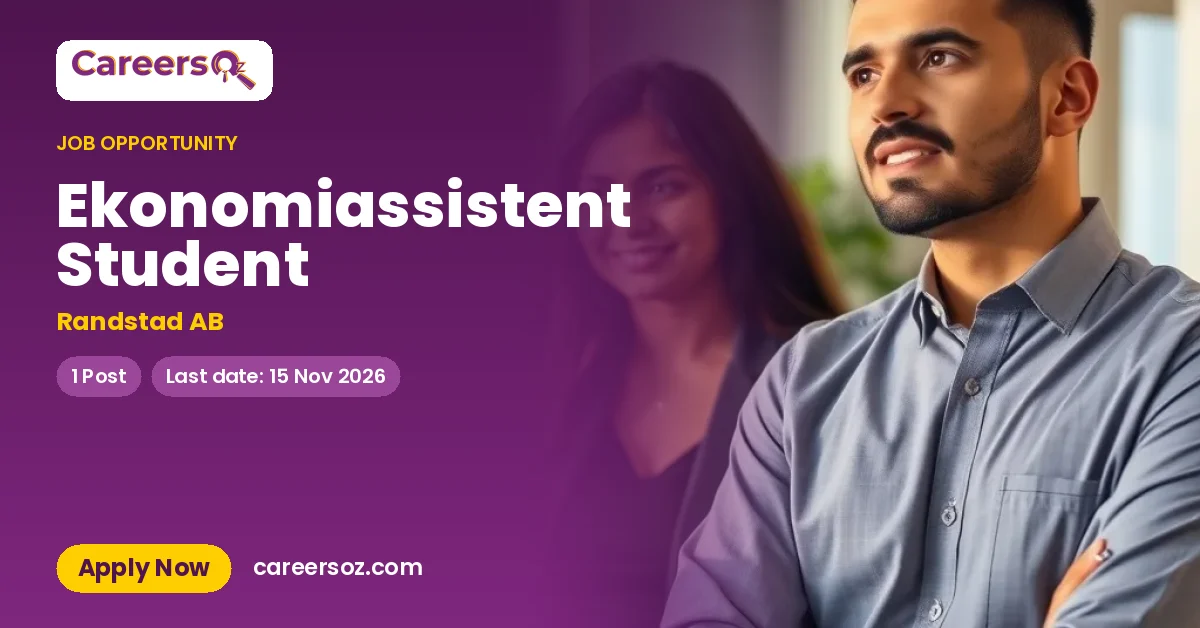 Ekonomiassistent Student – Randstad AB