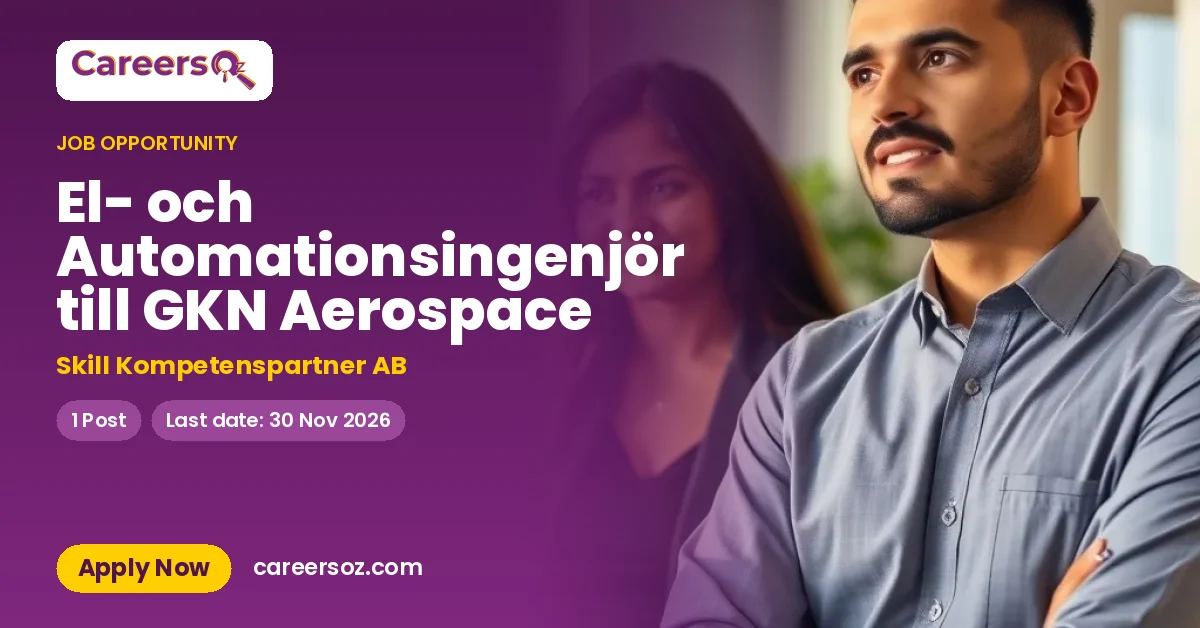 El- och Automationsingenjör till GKN Aerospace – Skill Kompetenspartner AB