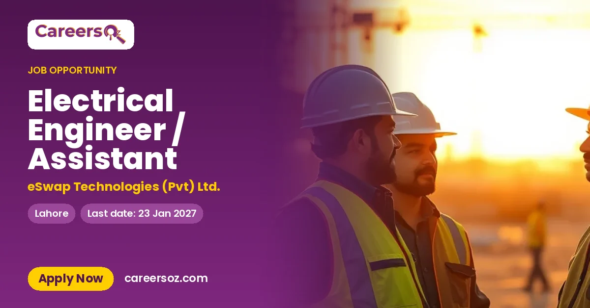 Electrical Engineer / Assistant – eSwap Technologies (Pvt) Ltd.