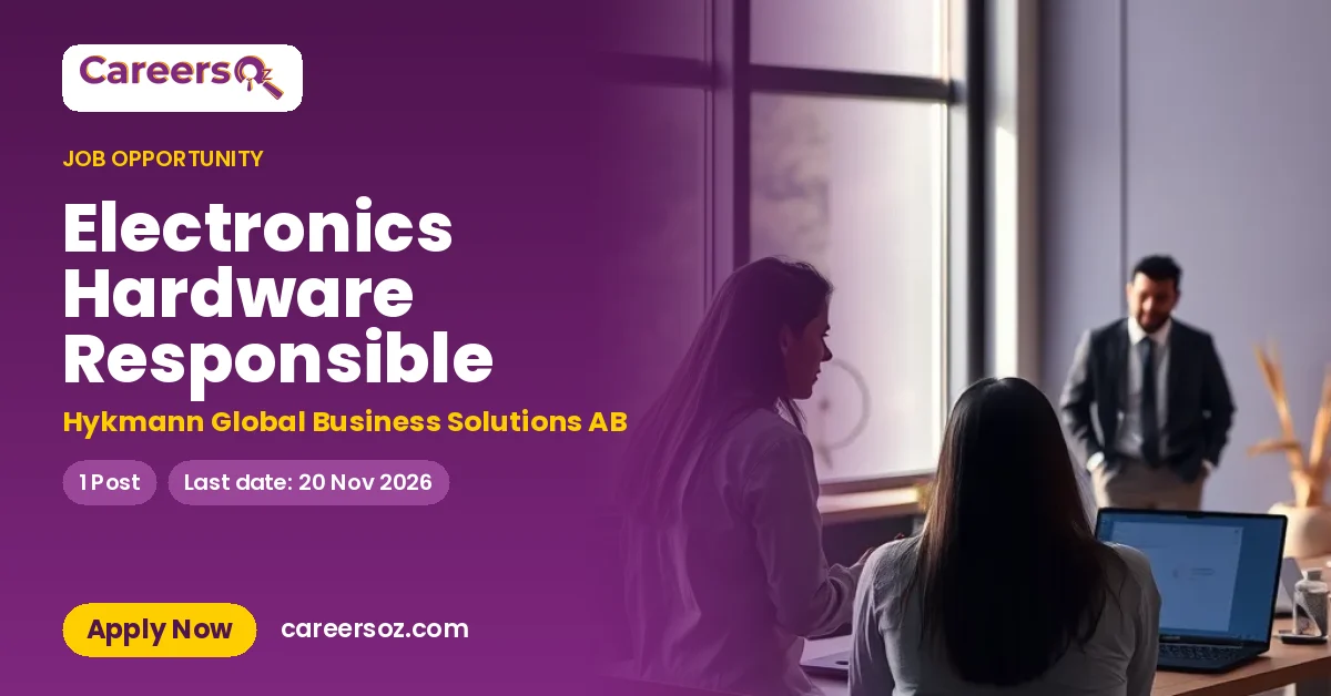 Electronics Hardware Responsible – Hykmann Global Business Solutions AB