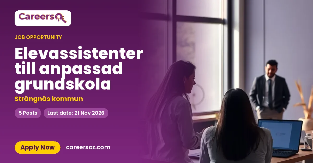 Elevassistenter till anpassad grundskola – Strängnäs kommun