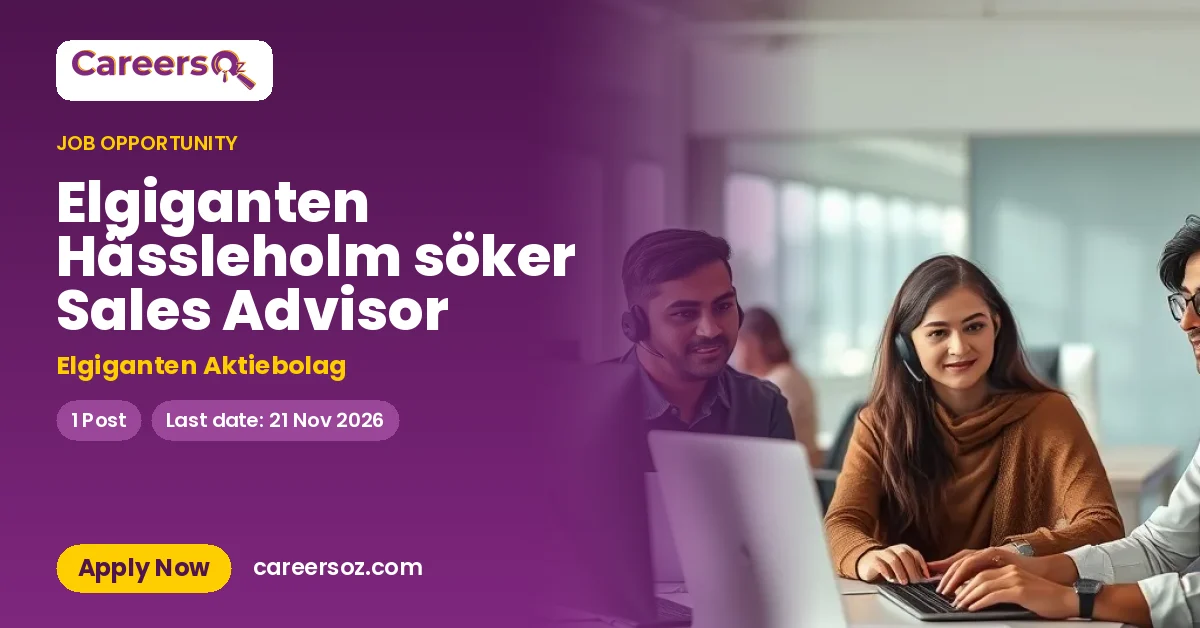 Elgiganten Hässleholm söker Sales Advisor – Elgiganten Aktiebolag