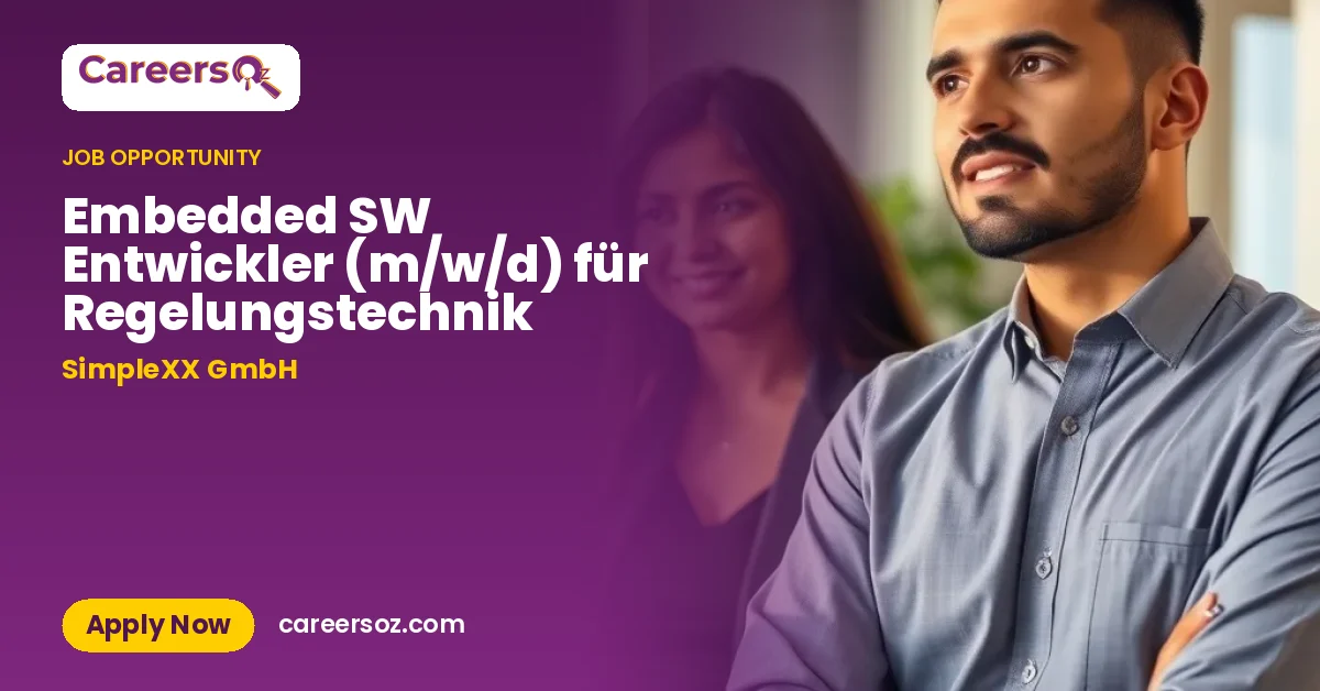 Embedded SW Entwickler (m/w/d) für Regelungstechnik – SimpleXX GmbH
