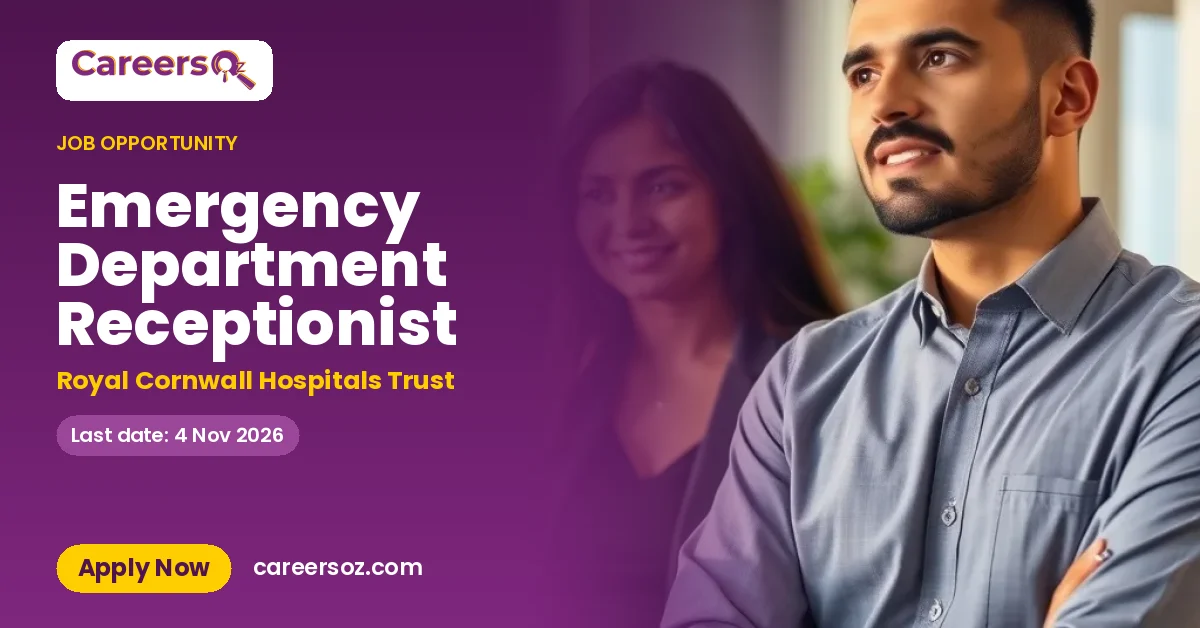 Emergency Department Receptionist – Royal Cornwall Hospitals Trust