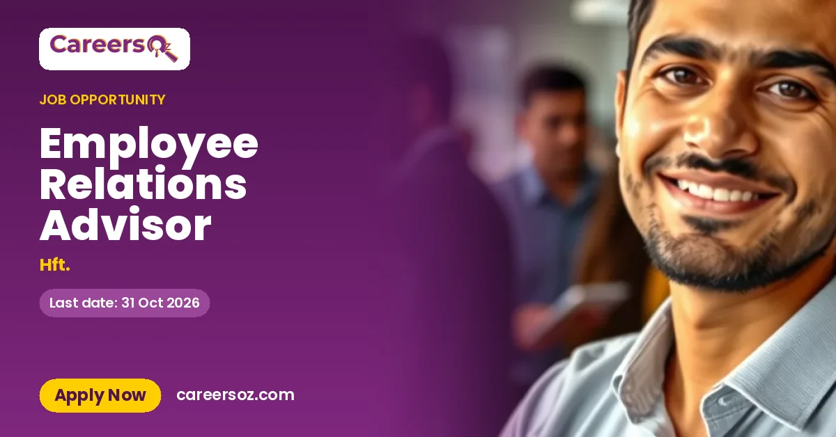 Employee Relations Advisor – Hft.