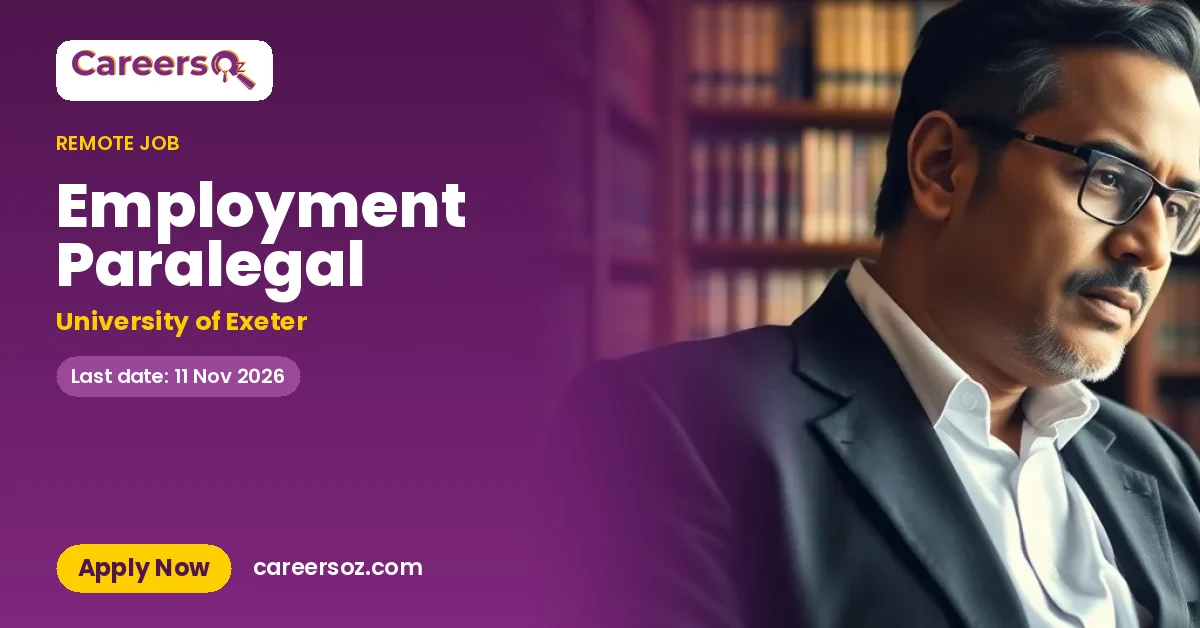 Employment Paralegal – University of Exeter
