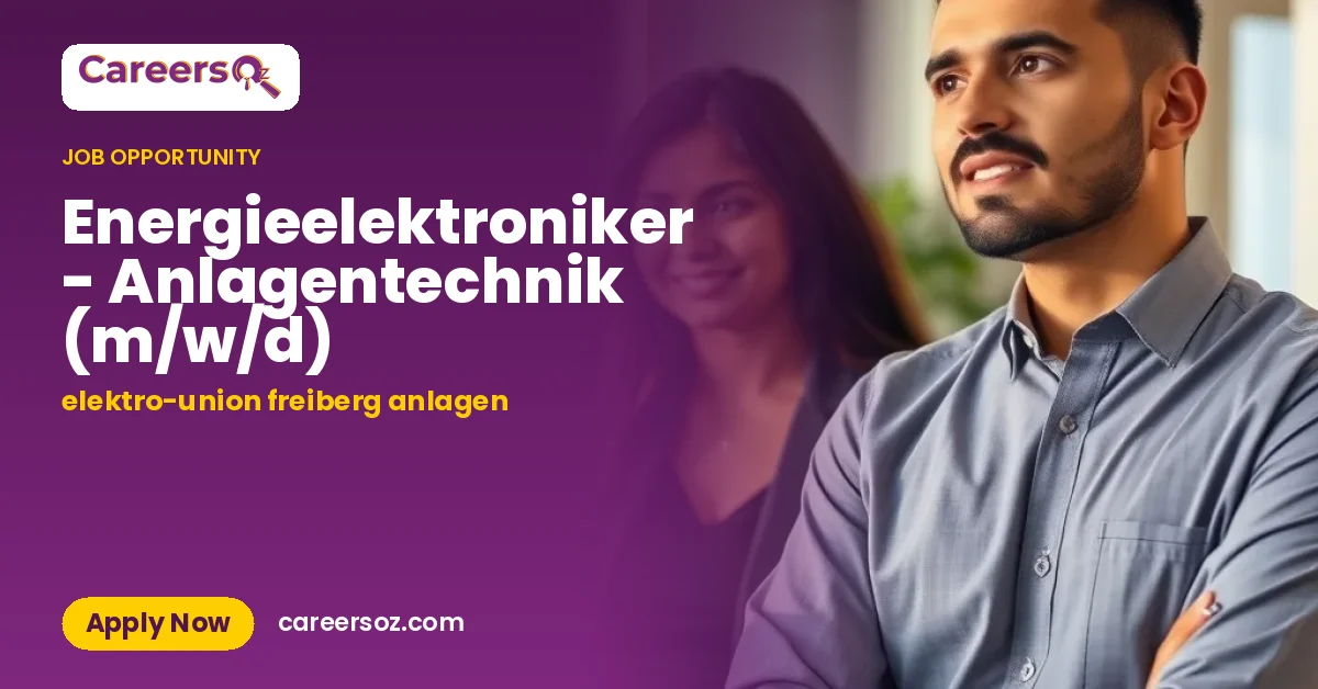Energieelektroniker - Anlagentechnik (m/w/d) – elektro-union freiberg anlagen
