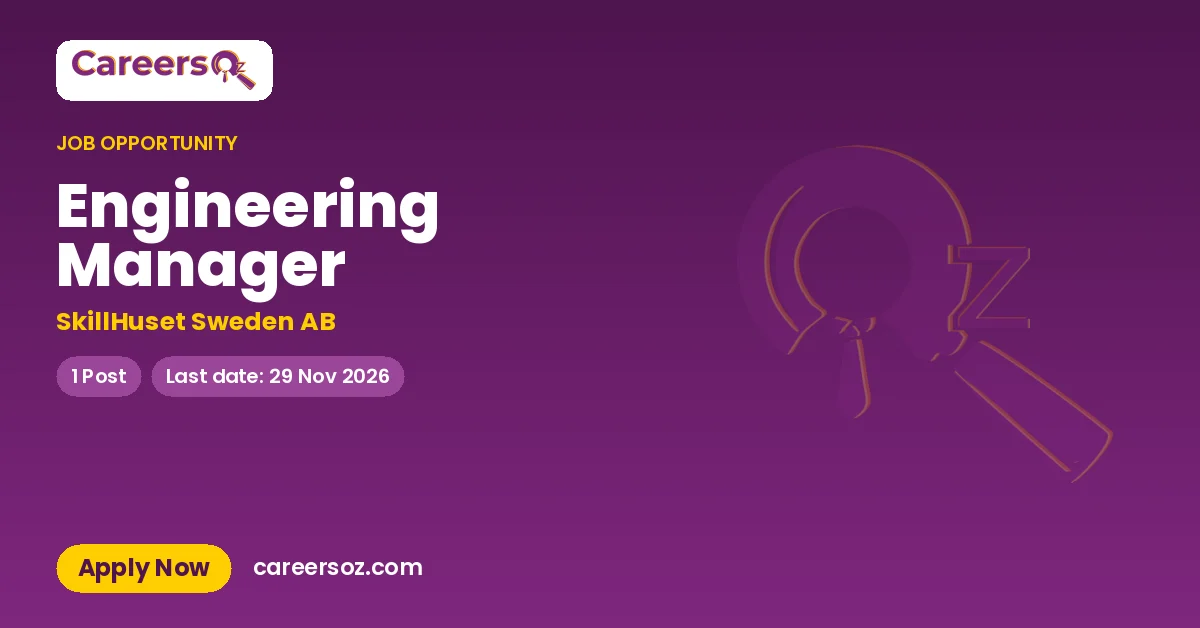 Engineering Manager – SkillHuset Sweden AB