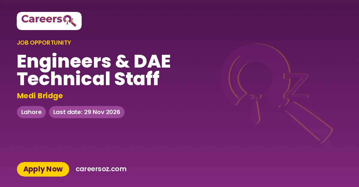 Engineers & DAE Technical Staff – Medi Bridge
