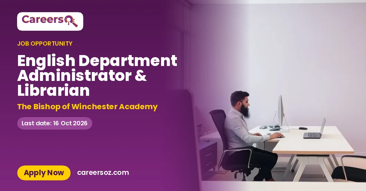 English Department Administrator & Librarian – The Bishop of Winchester Academy