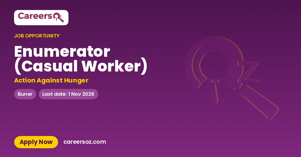 Enumerator (Casual Worker) – Action Against Hunger