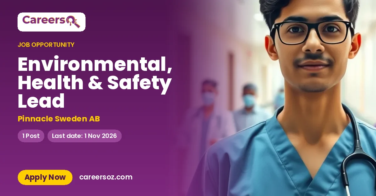 Environmental, Health & Safety Lead – Pinnacle Sweden AB
