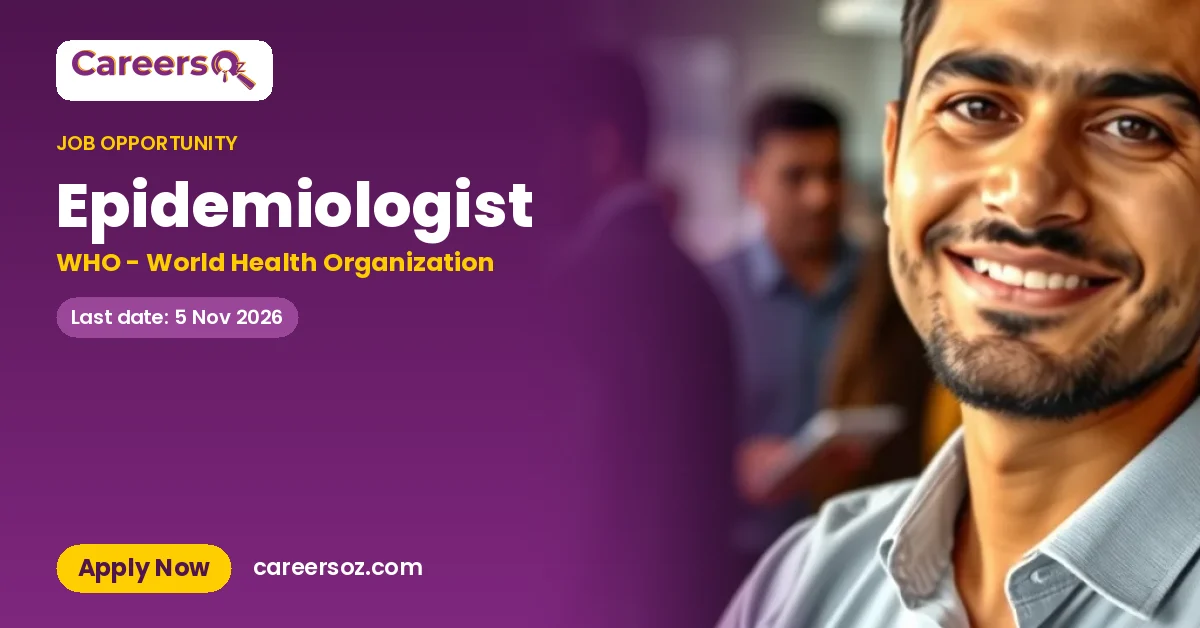 Epidemiologist – WHO - World Health Organization