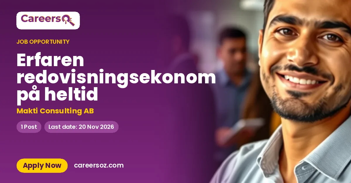 Erfaren redovisningsekonom på heltid – Makti Consulting AB