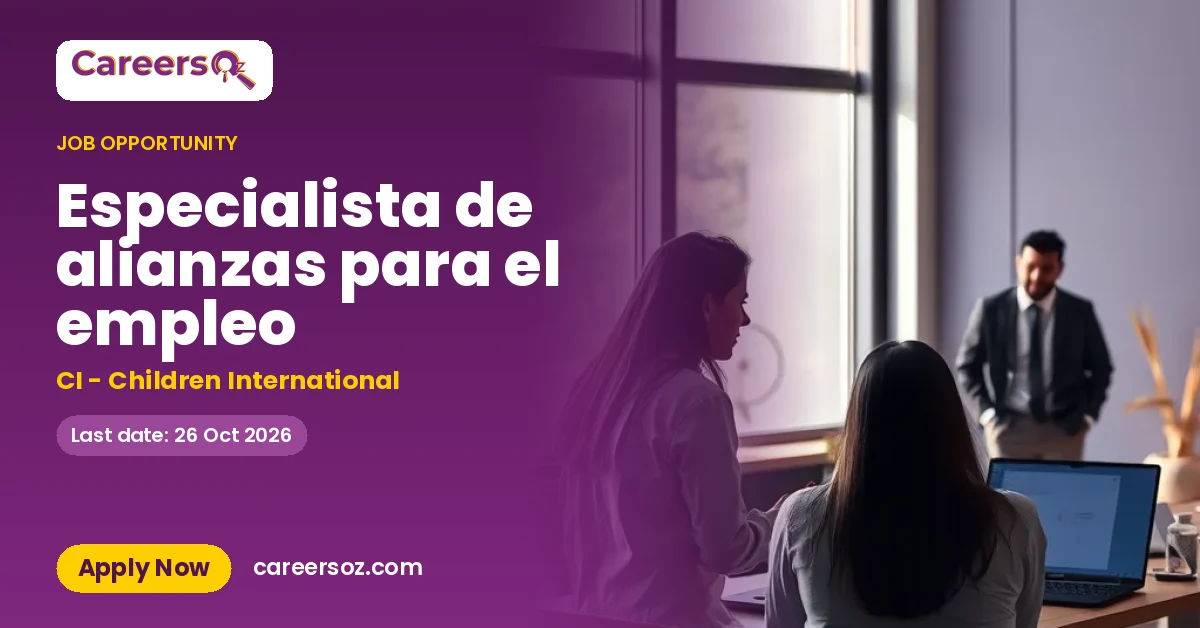 Especialista de alianzas para el empleo – CI - Children International