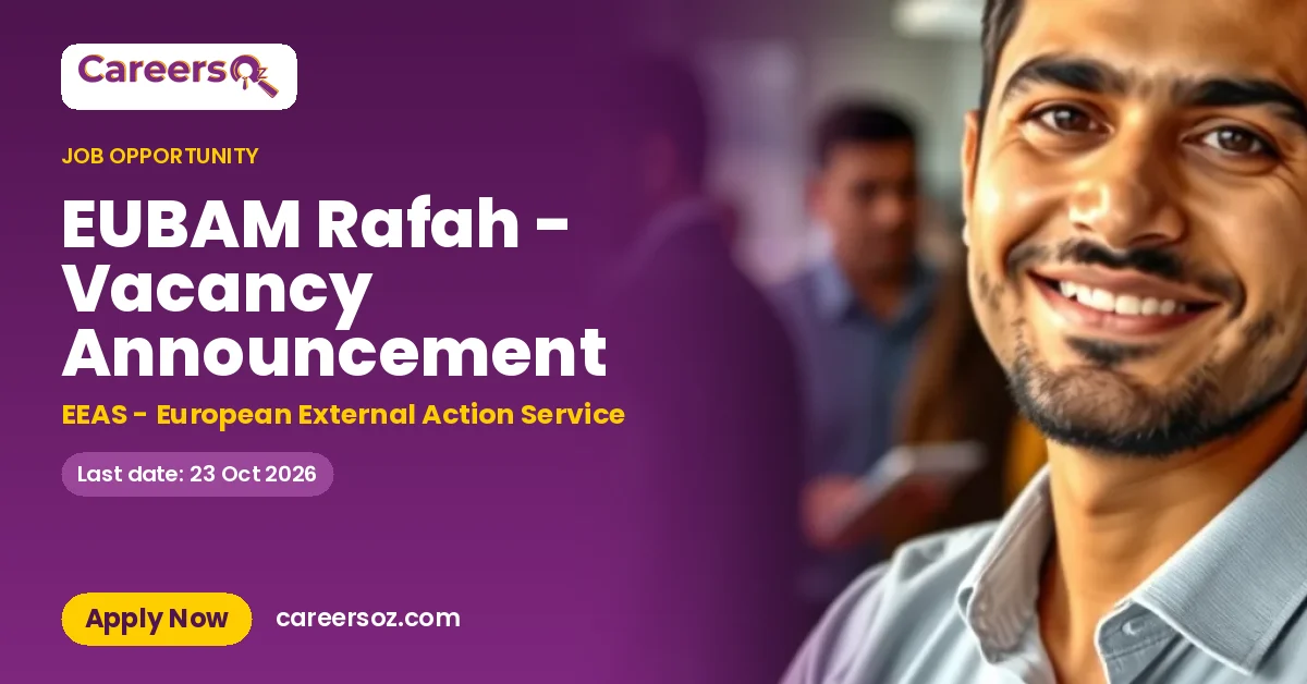 EUBAM Rafah - Vacancy Announcement – EEAS - European External Action Service