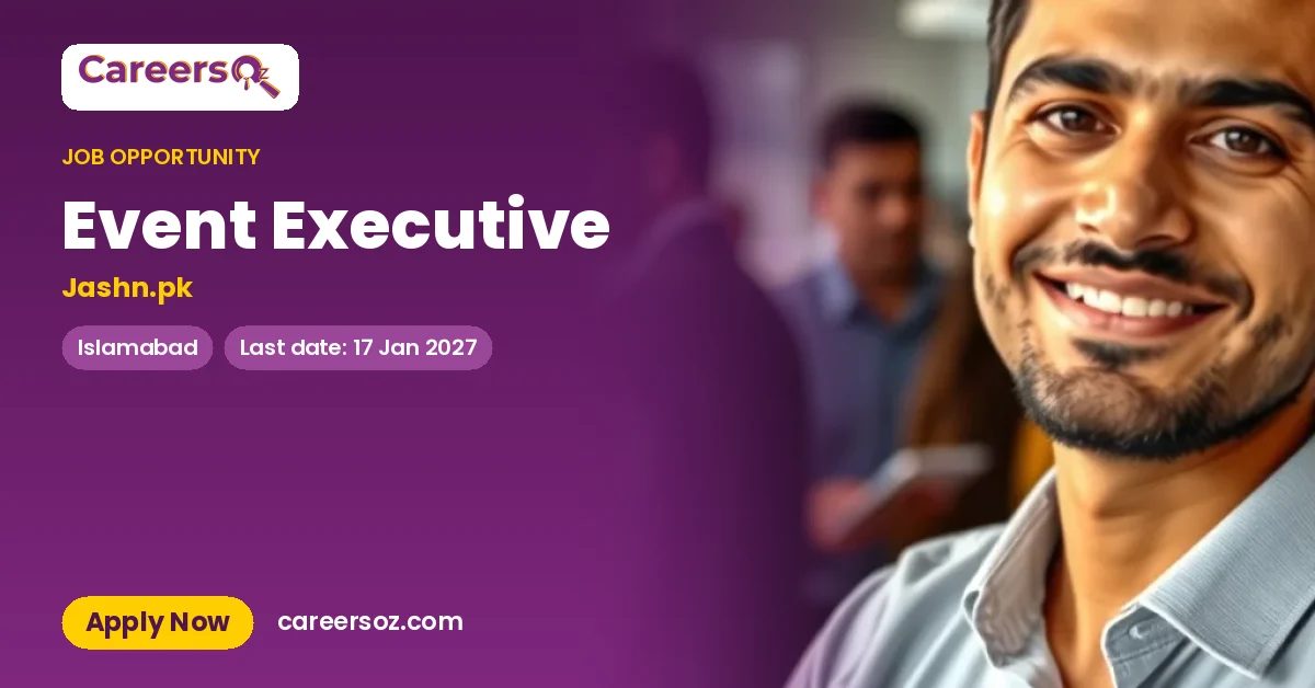 Event Executive – Jashn.pk