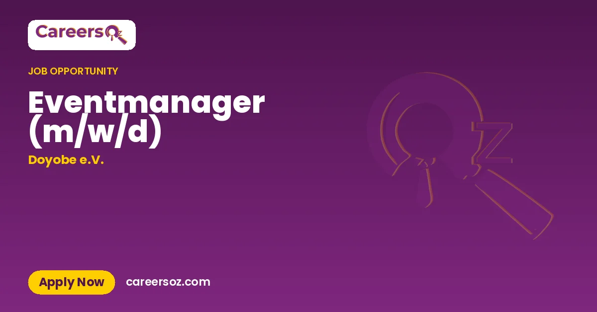 Eventmanager (m/w/d) – Doyobe e.V.