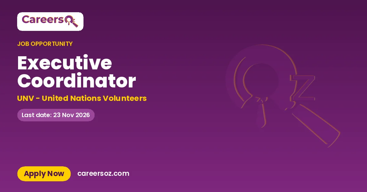 Executive Coordinator – UNV - United Nations Volunteers