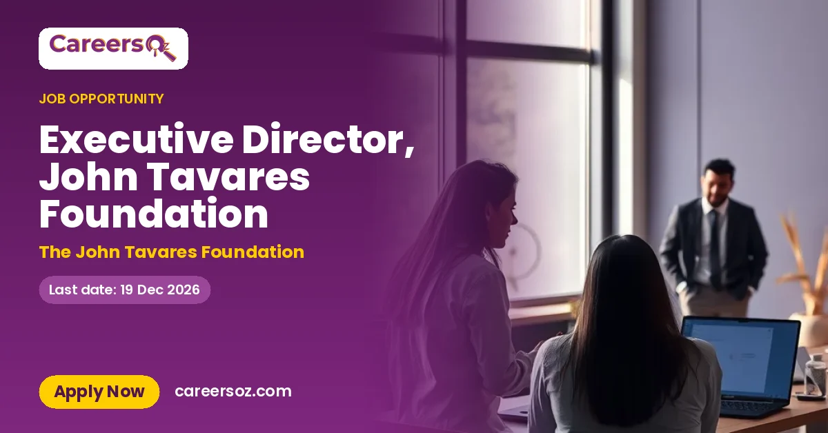 Executive Director, John Tavares Foundation – The John Tavares Foundation