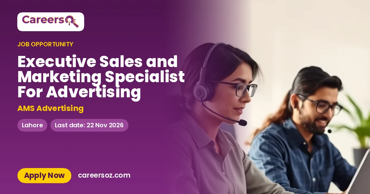 Executive Sales and Marketing Specialist For Advertising – AMS Advertising