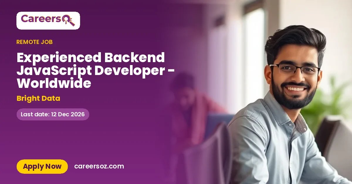 Experienced Backend JavaScript Developer - Worldwide – Bright Data