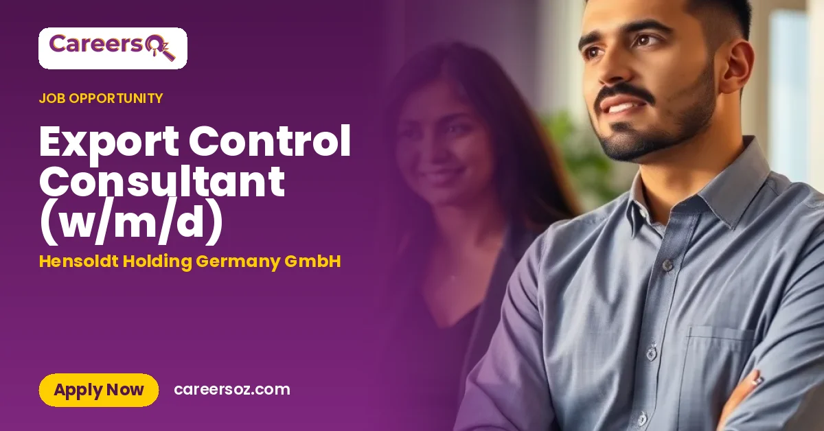 Export Control Consultant (w/m/d) – Hensoldt Holding Germany GmbH