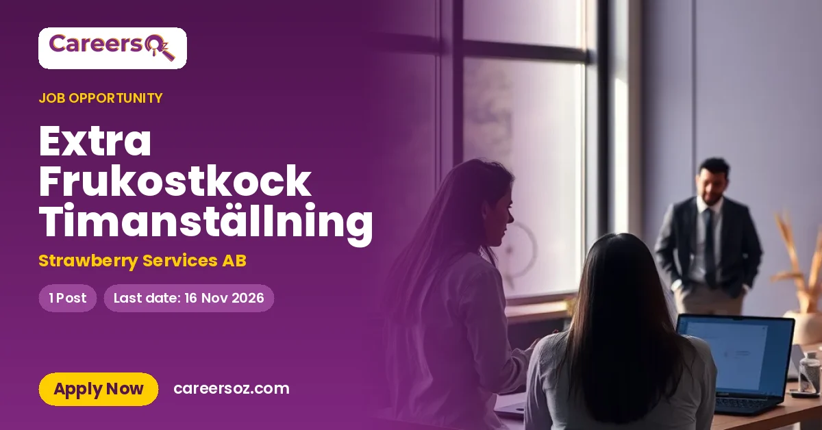 Extra Frukostkock Timanställning – Strawberry Services AB