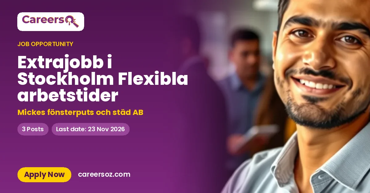 Extrajobb i Stockholm Flexibla arbetstider – Mickes fönsterputs och städ AB