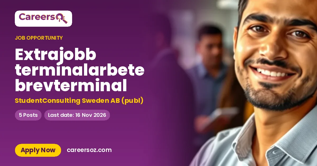 Extrajobb terminalarbete brevterminal – StudentConsulting Sweden AB (publ)