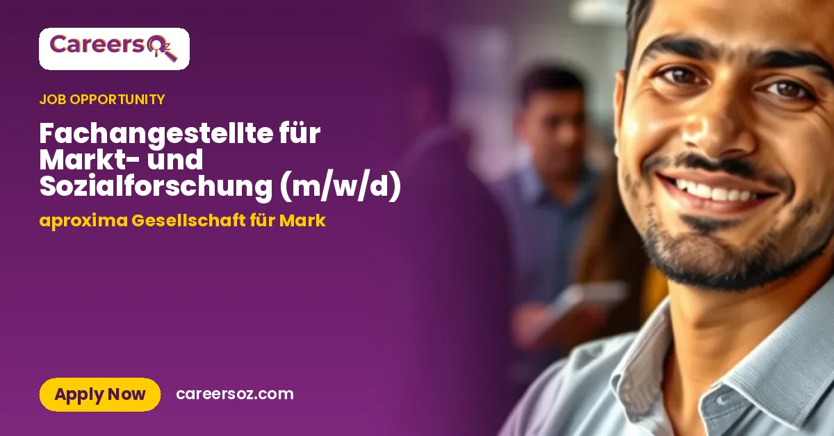 Fachangestellte für Markt- und Sozialforschung (m/w/d) – aproxima Gesellschaft für Mark