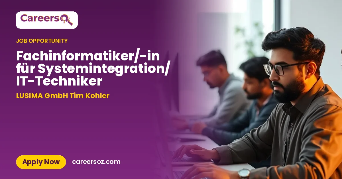 Fachinformatiker/-in für Systemintegration/ IT-Techniker – LUSIMA GmbH Tim Kohler