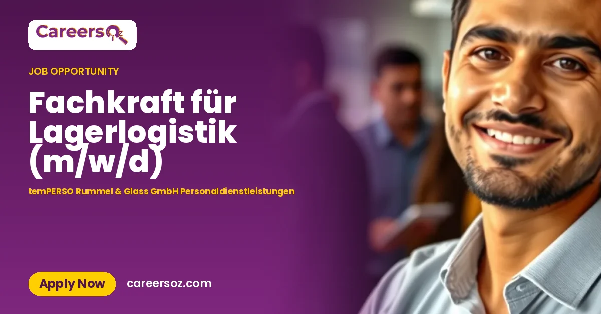 Fachkraft für Lagerlogistik (m/w/d) – temPERSO Rummel & Glass GmbH Personaldienstleistungen