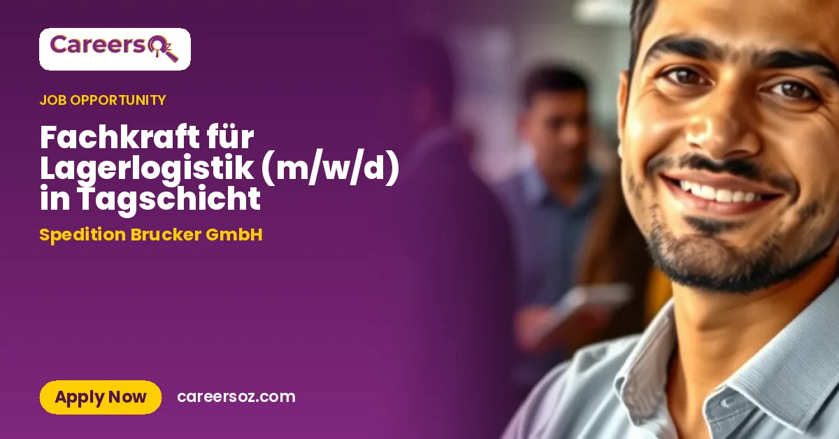 Fachkraft für Lagerlogistik (m/w/d) in Tagschicht – Spedition Brucker GmbH